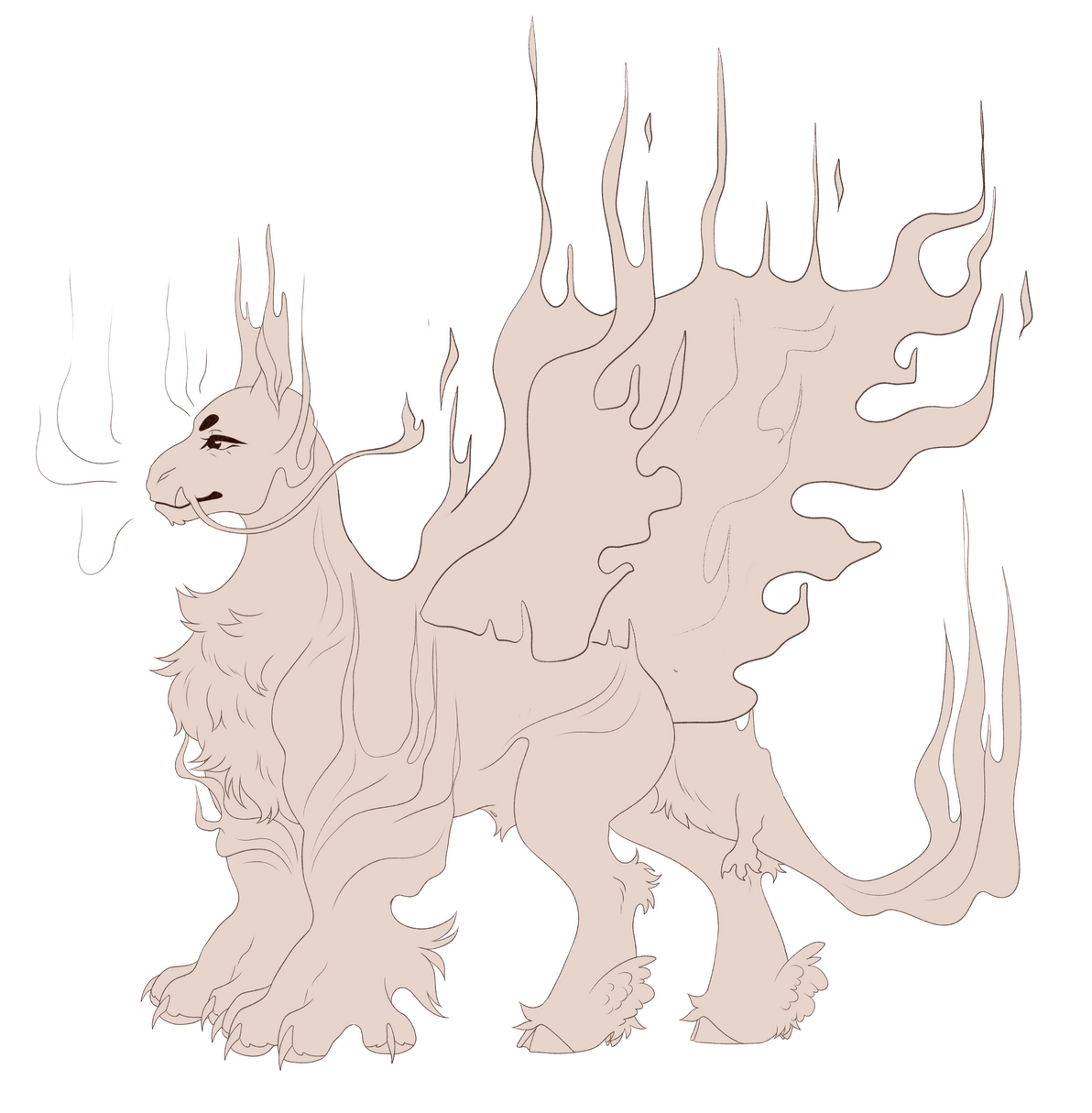 Here an exemple of what a winged shadow looks like!